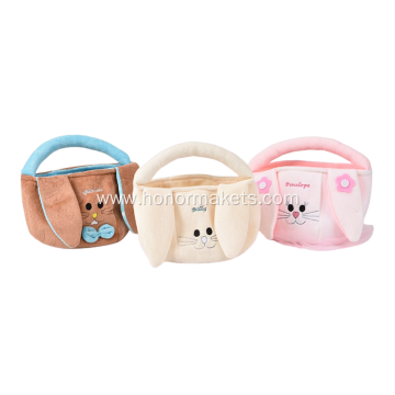 Easter Bunny Plush Basket